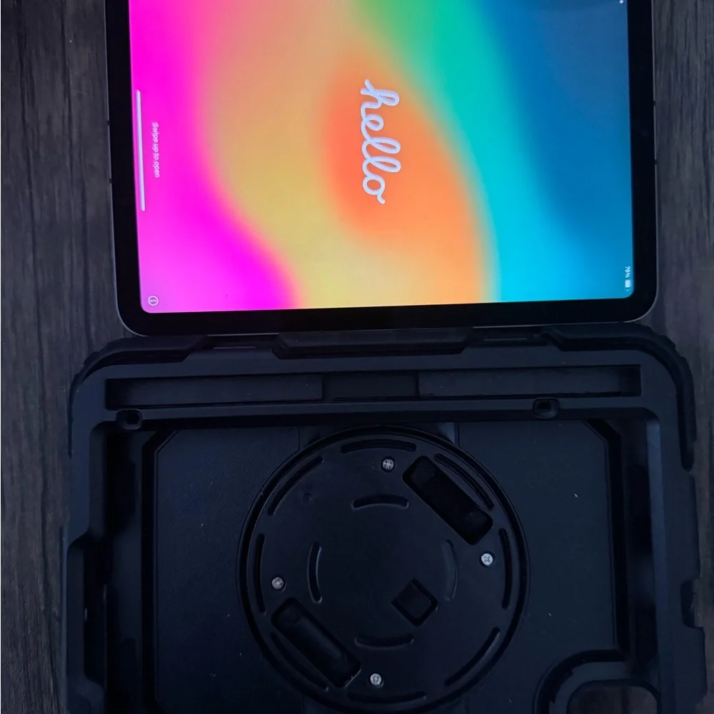 Apple Gray Tablet with Vibrant Display